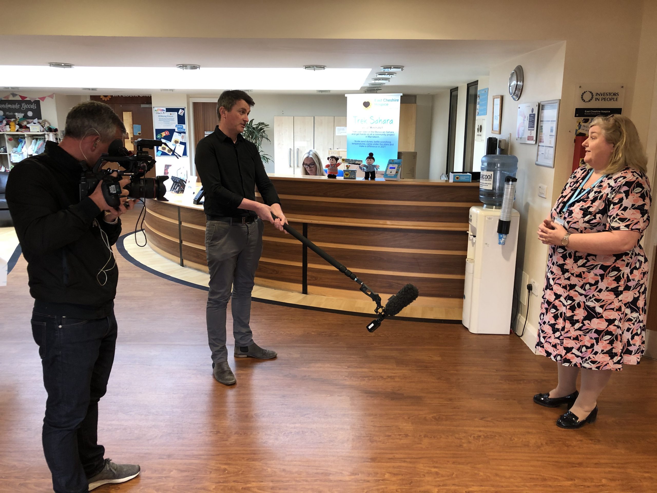 BBC News at East Cheshire Hospice