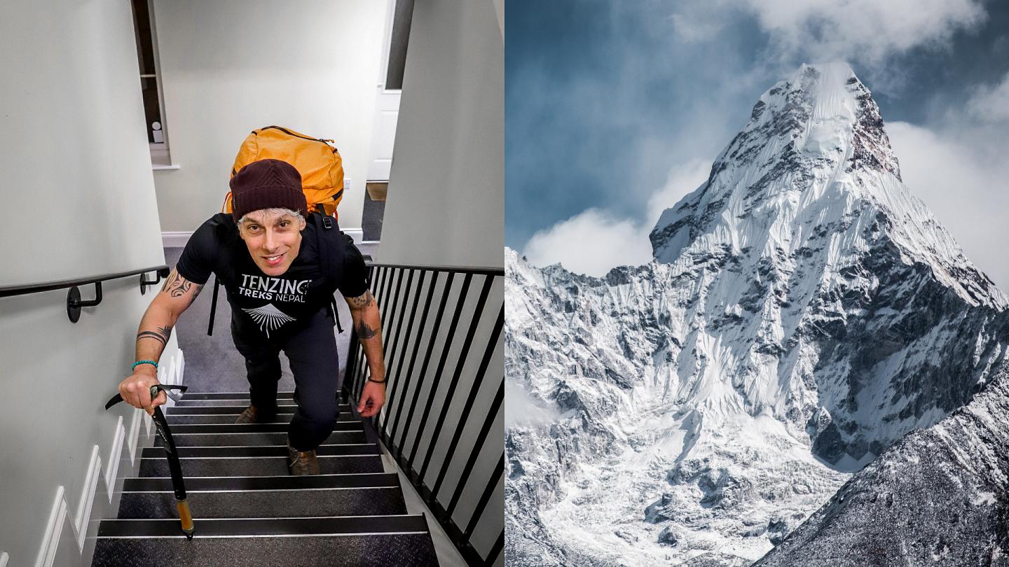 Climbing Stair Mountain!