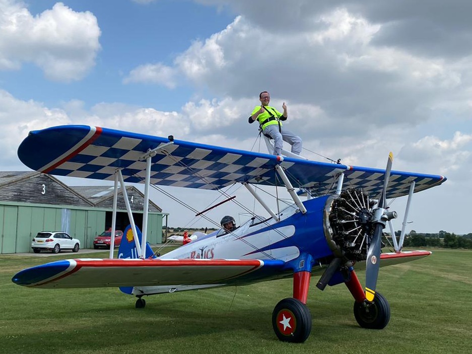 Daring Double Wing Walk