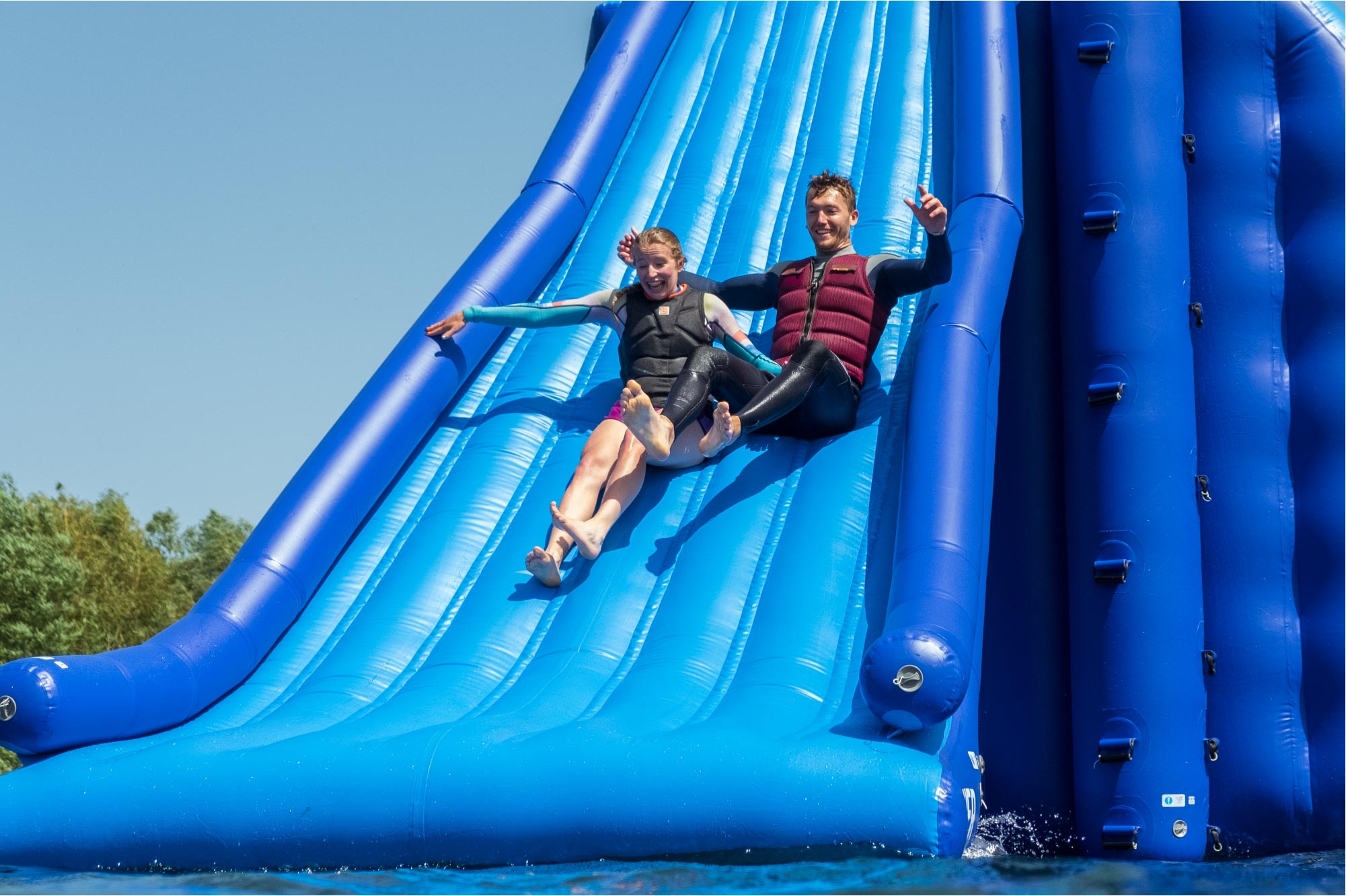 Aqua park fun this summer