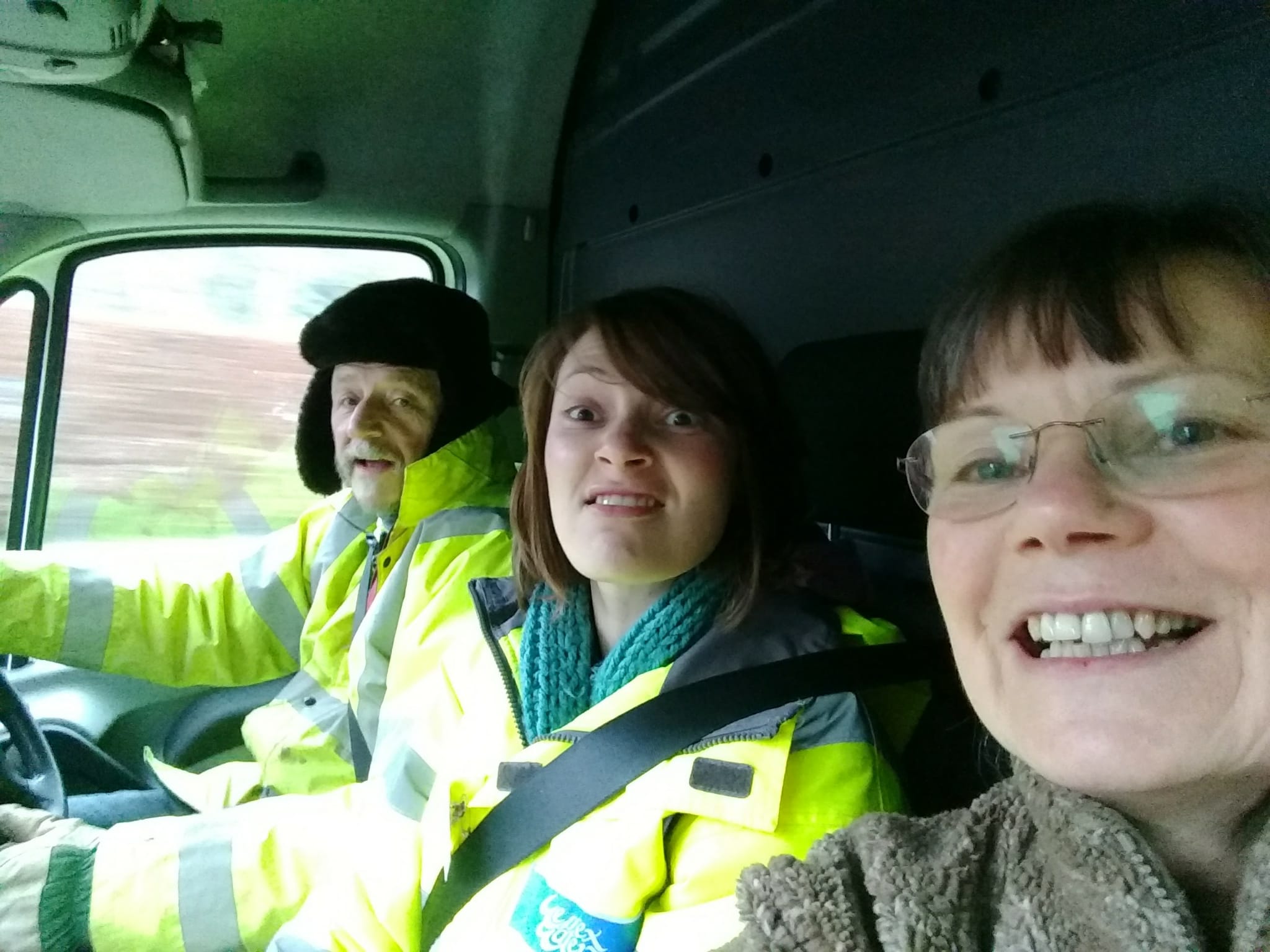 Volunteers at Christmas Tree Collection