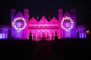 Capesthorne Hall lit up