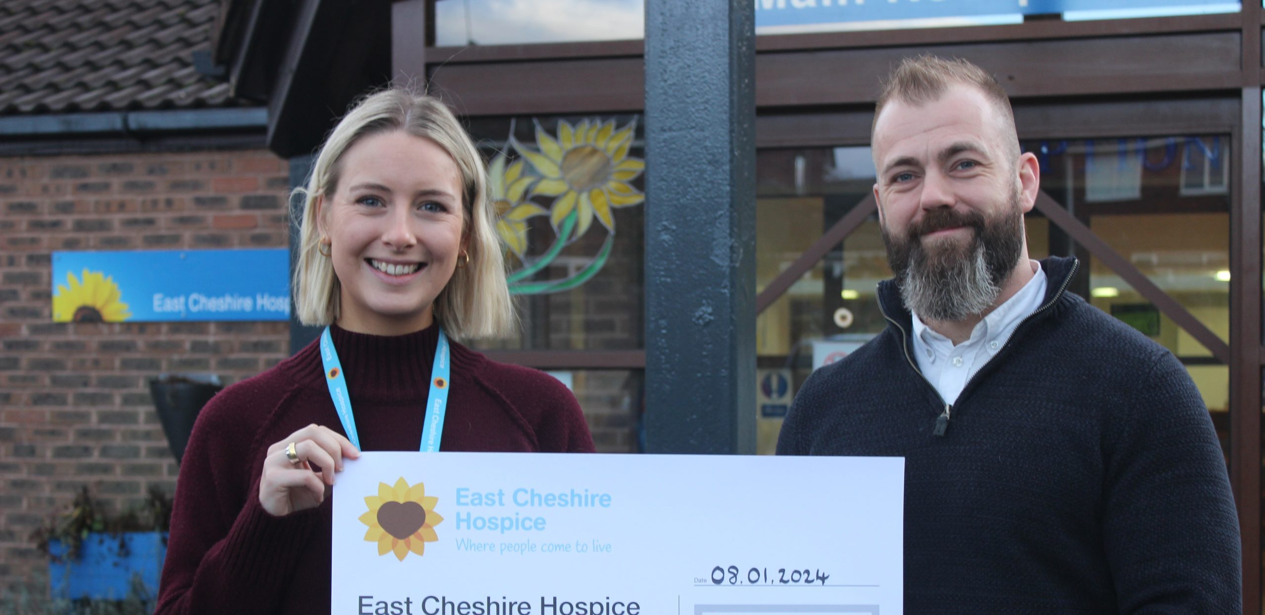 Will Month in October raised £11,373 for East Cheshire Hospice