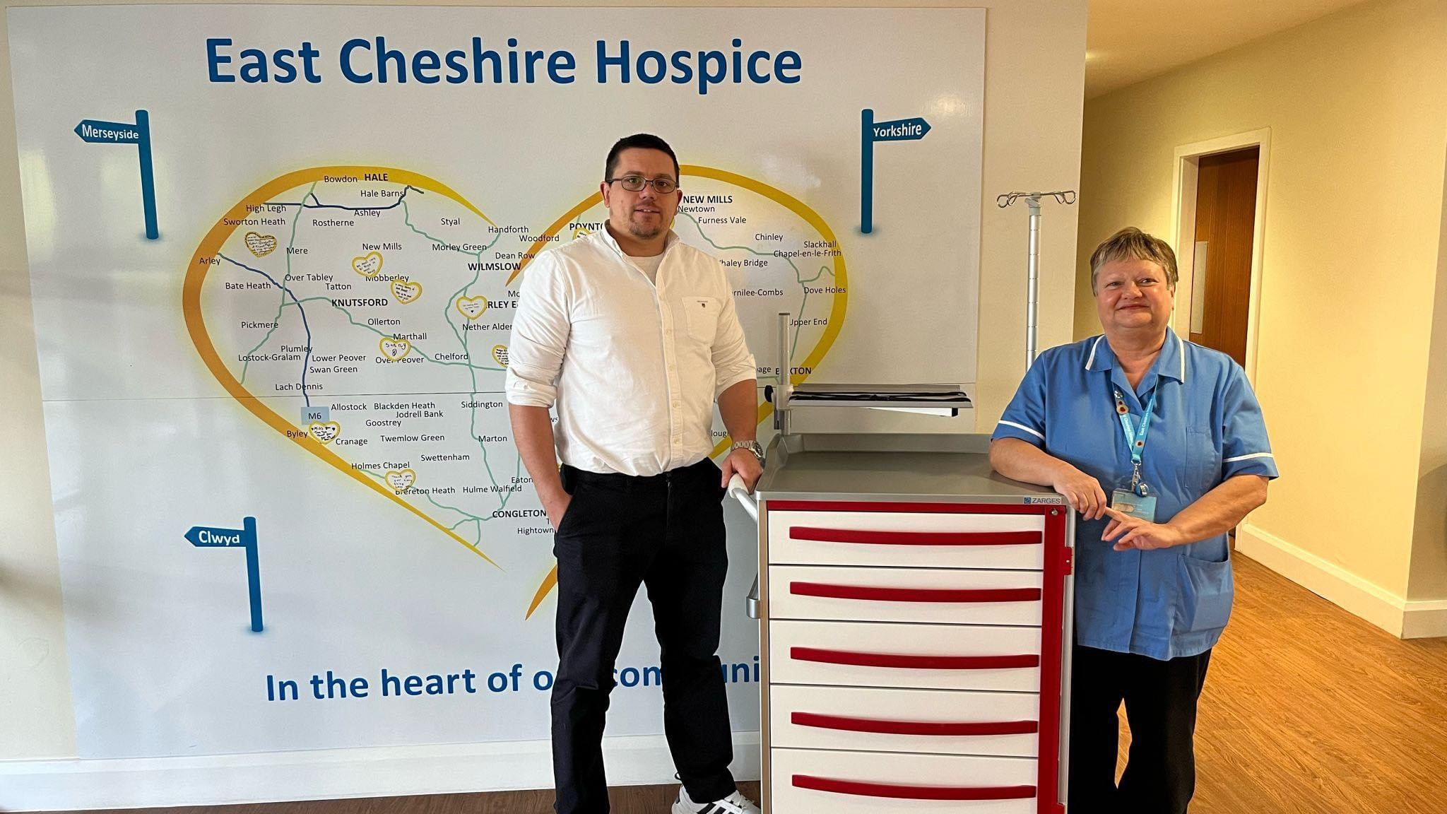 Business owner Ben Simpkin saw how he could help East Cheshire Hospice