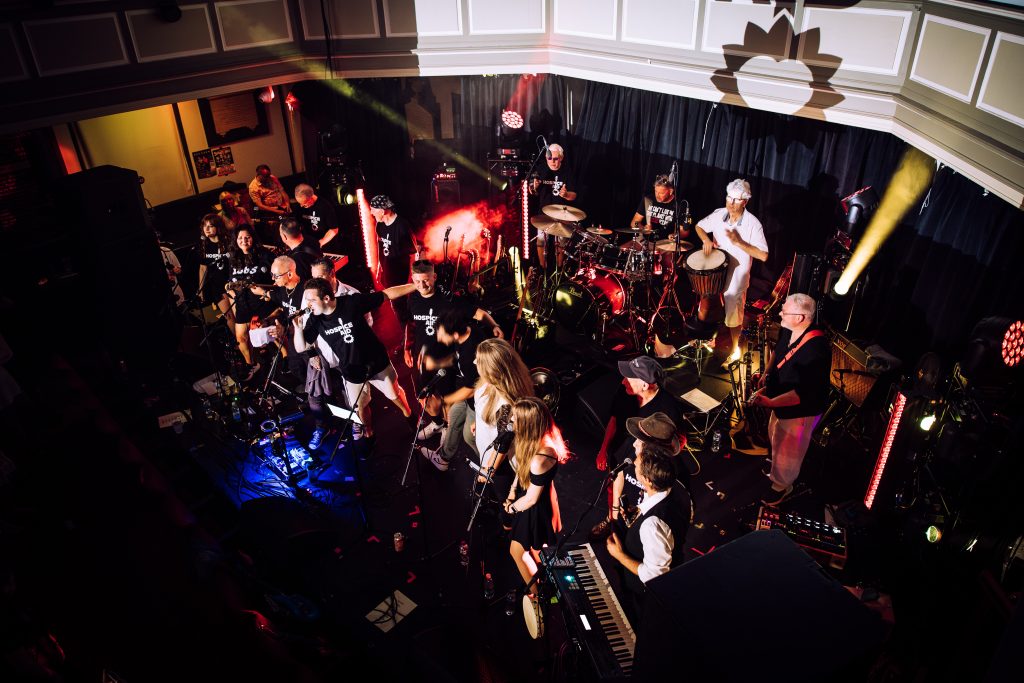 Photo of a crowd at a live music concert