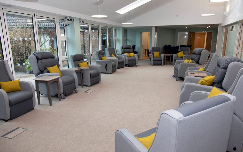 A photo of the sunflower room full of comfy chairs