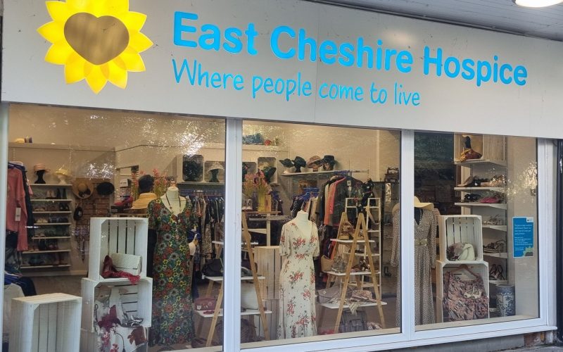 Thornton Square shop front with clothing in the window.