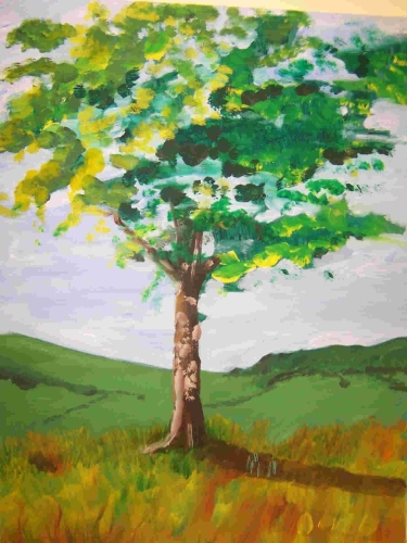 Art Therapy Tree Painting